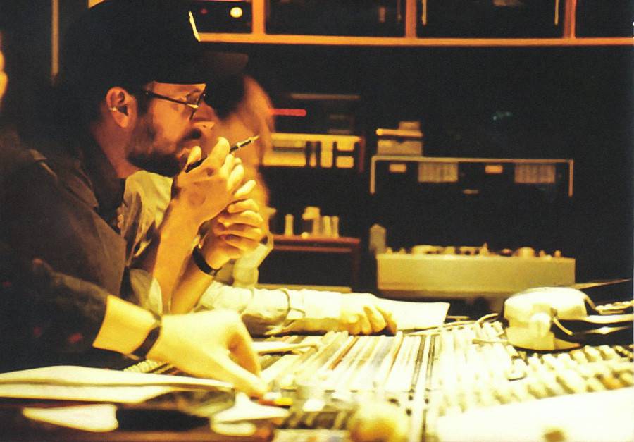 Craig with colleague Thierry P. Benizeau directing Star Tours at Abbey Road Studio's, London.