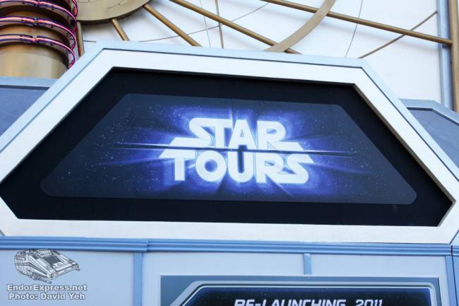 Star Tours Temporary Signage