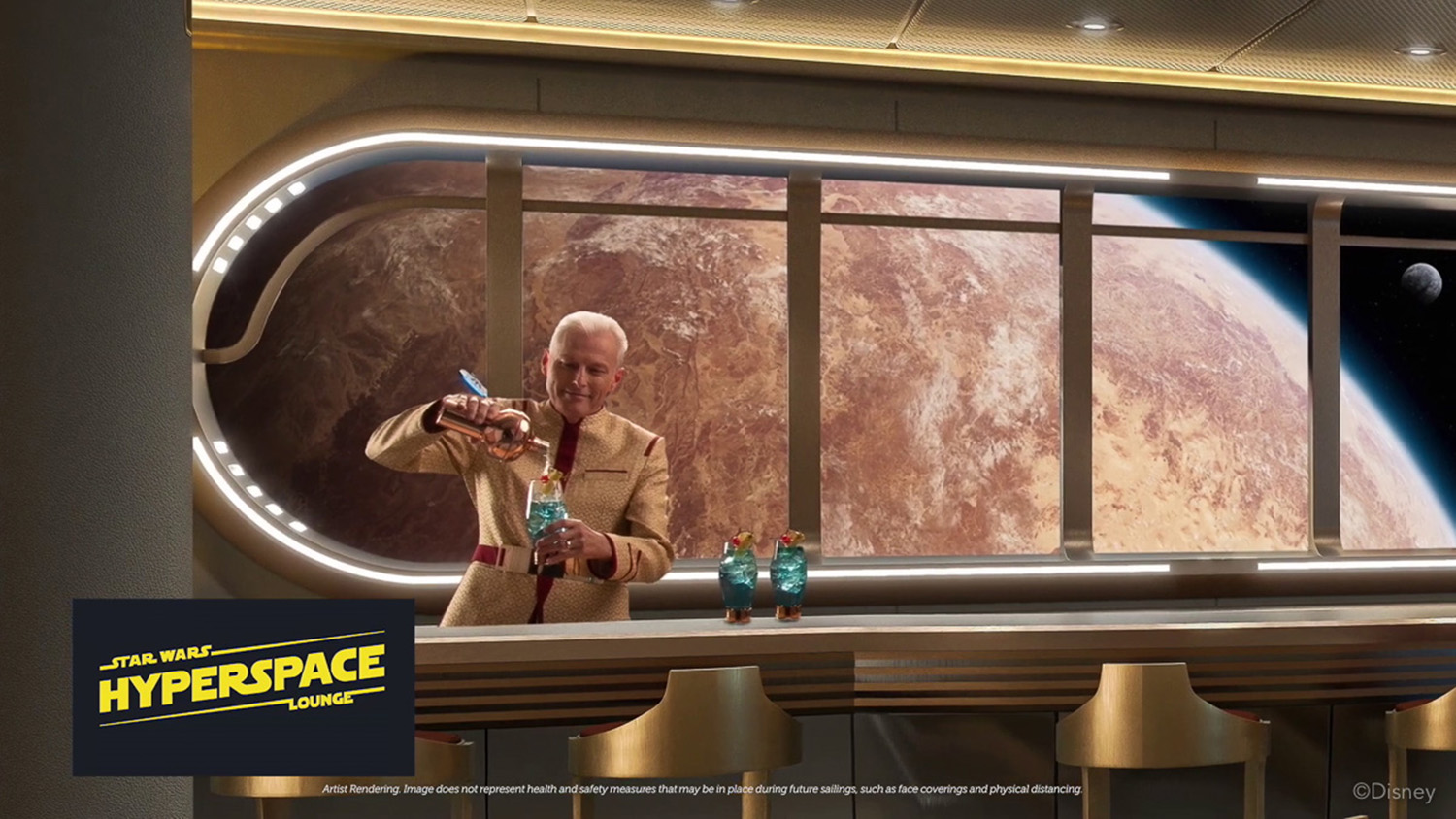 Star Wars Hyperspace Lounge Launches Aboard the Disney Wish in 2022